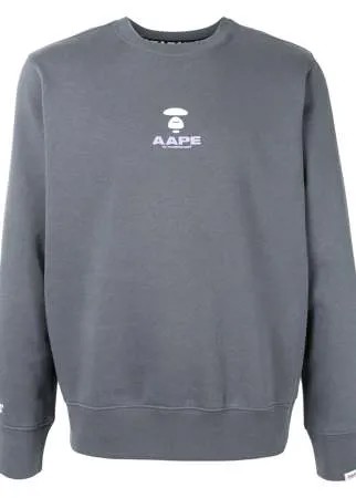 AAPE BY *A BATHING APE® толстовка с круглым вырезом и логотипом