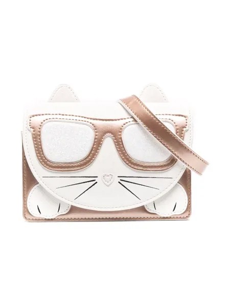 Karl Lagerfeld Kids сумка на плечо с нашивкой K/Choupette