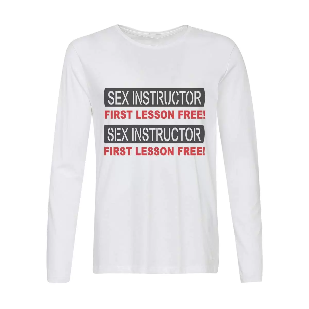Лонгслив CoolPodarok Sex instructor first lesson free!