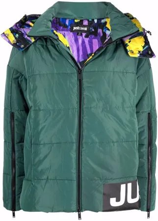 Just Cavalli пуховик с логотипом