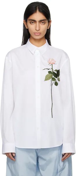 Белая рубашка с вышивкой Simone Rocha, цвет White