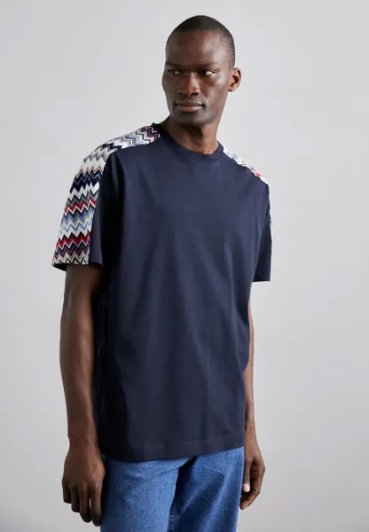 Футболка с принтом SHORT SLEEVE Missoni, цвет navy/red/blue