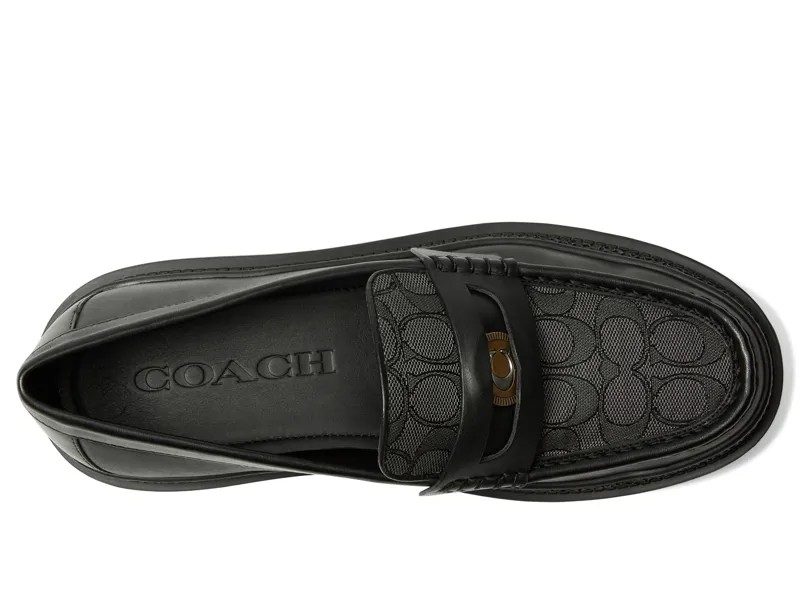 Лоферы COACH C Coin Signature Loafer, черный