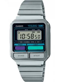 Японские наручные  мужские часы Casio A120WE-1A. Коллекция Vintage