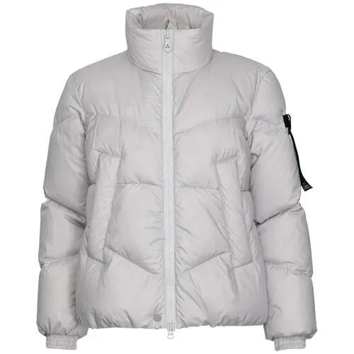 Куртка  Peuterey, демисезон/зима, средней длины, силуэт свободный, без капюшона, карманы, размер 46, серый