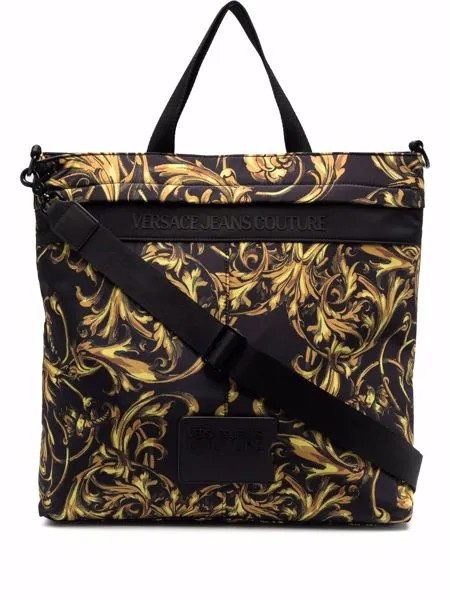 Versace Jeans Couture baroque-print tote bag