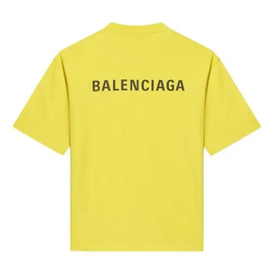 Футболка Balenciaga Medium Fit T-Shirt 'Yellow', желтый