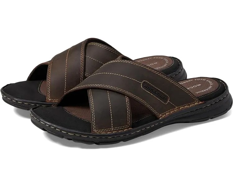 Сандалии Rockport Darwyn Cross Band, цвет Brown II Leather