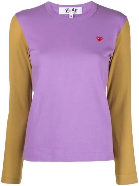 Comme Des Garçons Play джемпер в двух тонах, фиолетовый