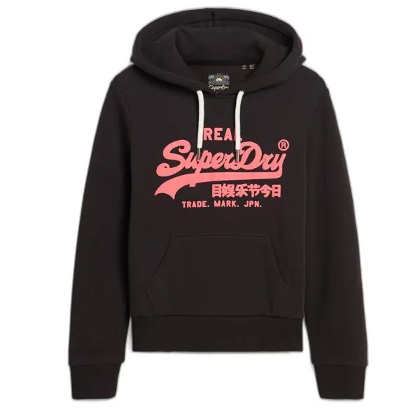 Худи Superdry Neon Vintage Logo Graphic, черный