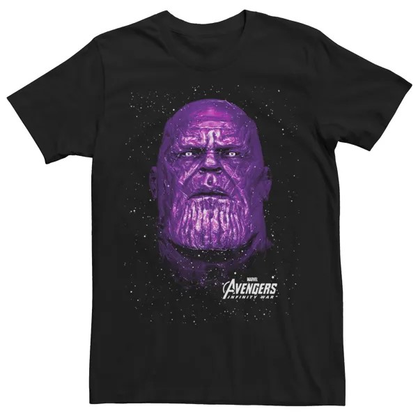 Мужская фиолетовая футболка с рисунком Танос «Marvel Avengers Infinity War»