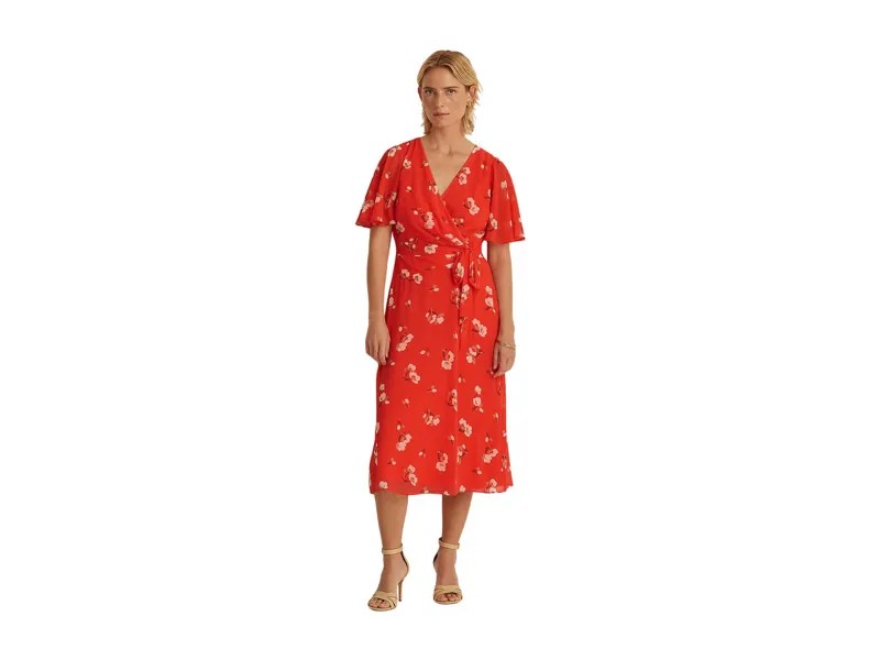 Платье LAUREN Ralph Lauren, Floral Crinkled Georgette Dress