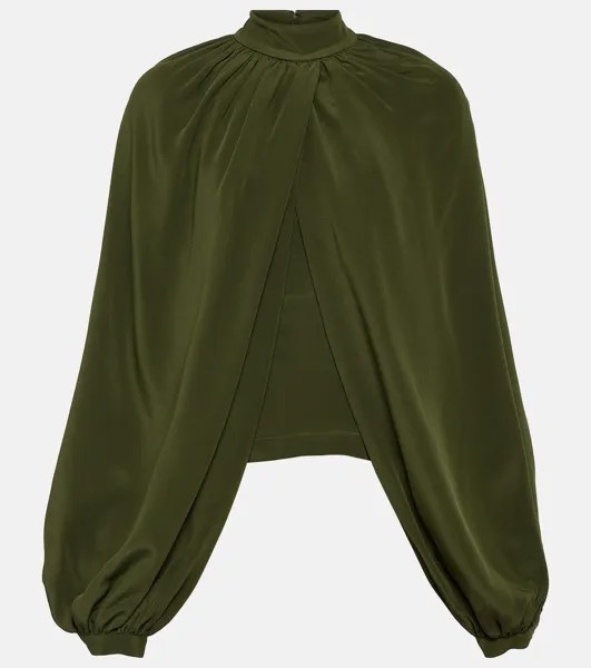 Драпированная блузка Co, зеленый