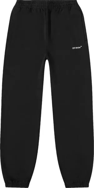 Спортивные брюки Off-White Diag Helvetica Slim Sweatpant 'Black', черный