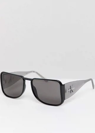 Квадратные солнцезащитные очки Calvin Klein Jeans CKJ18501S-Черный