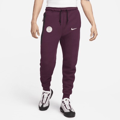 Джоггеры Nike Paris Saint-Germain Tech Fleece, цвет Bordeaux/Guava Ice