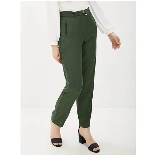 Прямые зеленые брюки INCITY, цвет зеленый, размер M