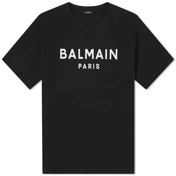 Футболка Balmain Paris Logo, цвет Black & White
