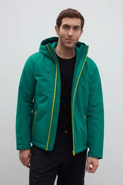 Спортивная куртка мужская Finn Flare FBD21040 зеленая 2XL
