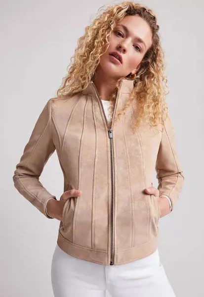 Куртка Desigual Женская с воротником-стойкой, короткий пиджак с матовым темным рукавом и принтом, на молнии, одежда в Испании