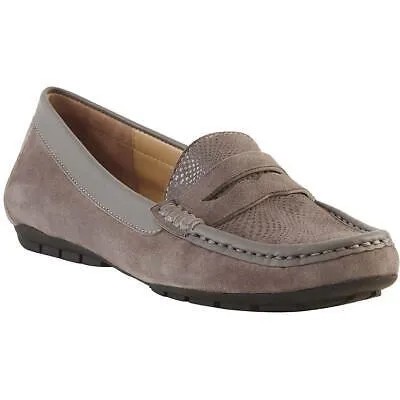 VANELi Womens Avery Casual Slip On Grey Loafers Shoes 8 Narrow (A) BHFO 3411