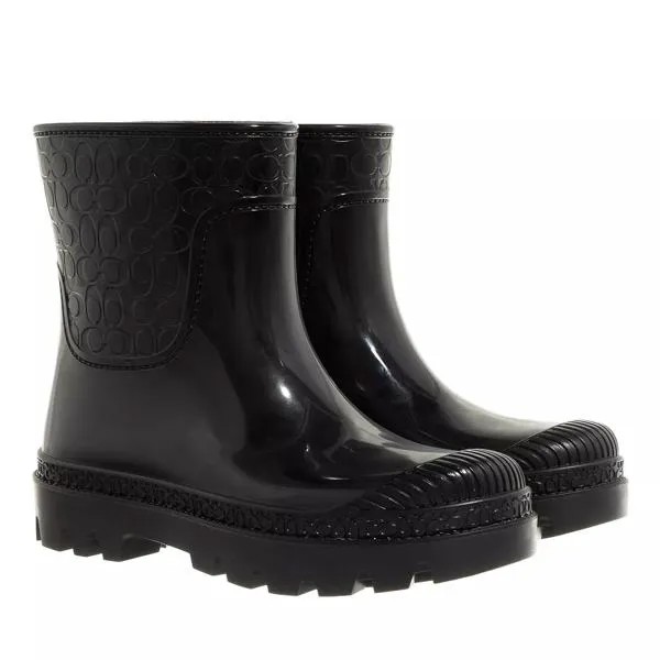 Ботинки millie rubber rain bootie Coach, зеленый