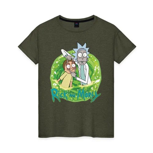 Футболка женская ВсеМайки 1853039 хаки XXXL