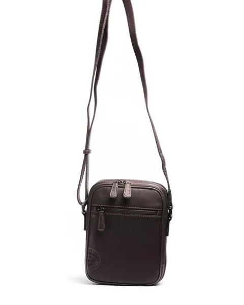 Кожаная сумка-портфель на молнии David William D61053 Annan