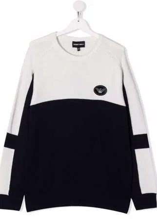 Emporio Armani Kids толстовка с нашивкой-логотипом
