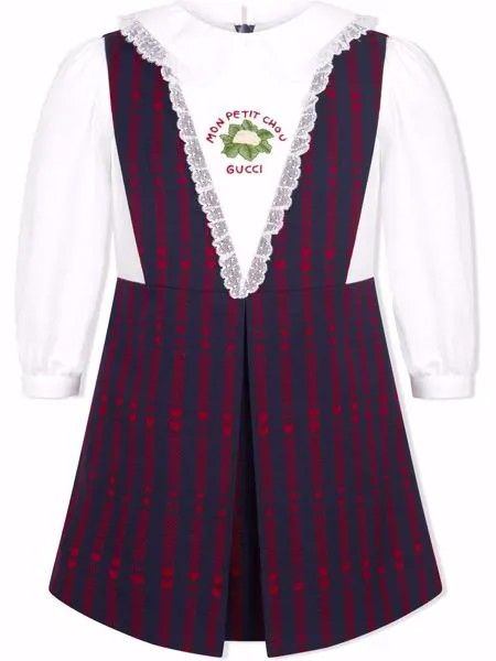 Gucci Kids платье с логотипом GG