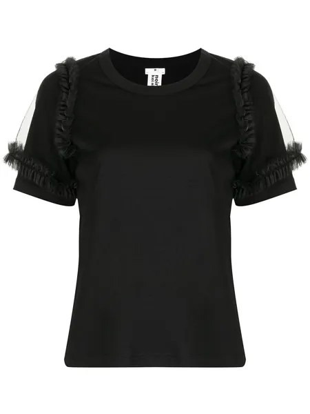 Comme Des Garçons Noir Kei Ninomiya футболка с рукавами из тюля
