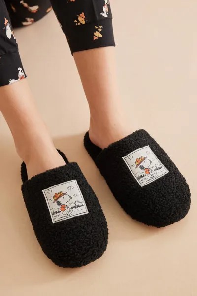 Домашние тапочки Snoopy из овчины Women'secret, серый