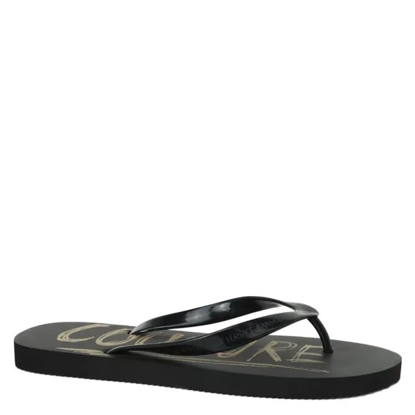 Шлепанцы мужские Versace Jeans Couture 74YA3SQ7 черные 40 EU