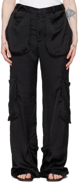 Черные брюки с накладными карманами Edward Cuming