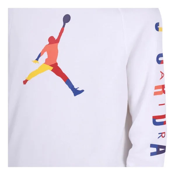 Толстовка Men's Air Jordan DNA Round Neck Pullover White, белый