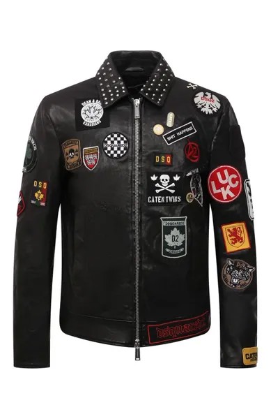 Кожаная куртка Dsquared2