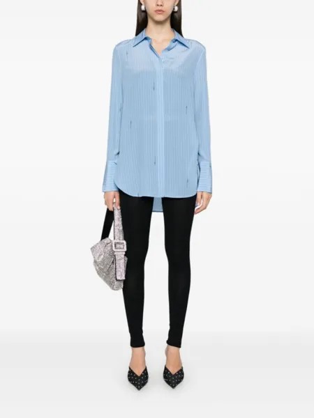 Blumarine рубашка в тонкую полоску, синий