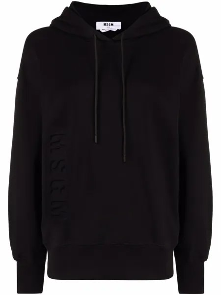 MSGM худи с тисненым логотипом