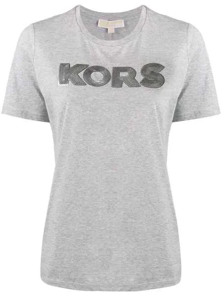 Michael Michael Kors футболка с пайетками и логотипом