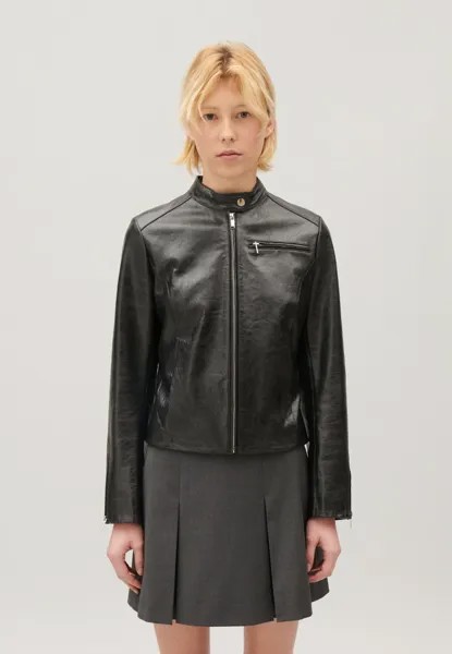 Кожаная куртка Claudie Pierlot, нуар