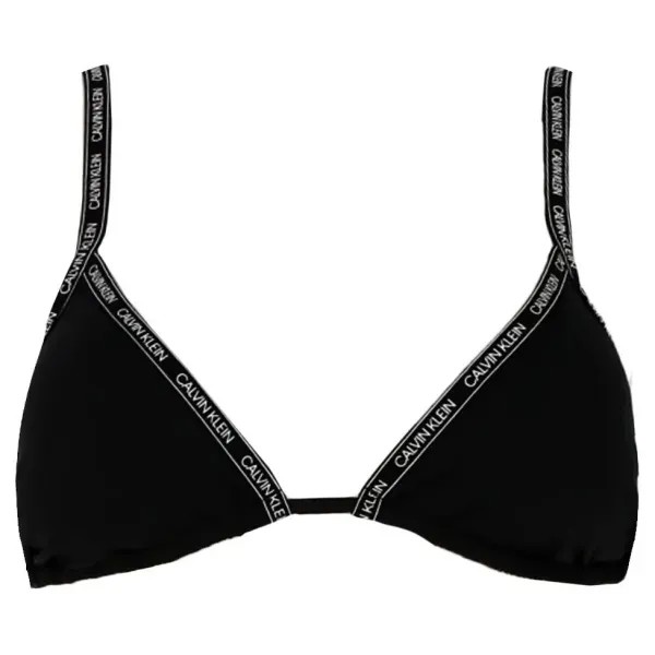 Треугольный лиф бикини Calvin Klein, черный