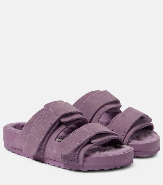 Замшевые шлепанцы x tekla uji Birkenstock 1774, фиолетовый