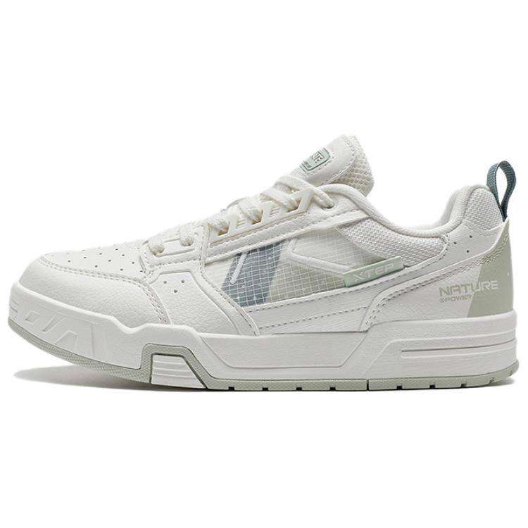 Кроссовки XTEP Skateboarding Shoes Women's Low-top White/Green, зеленый