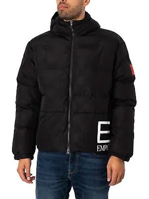 Мужская куртка-бомбер с логотипом EA7, черная
