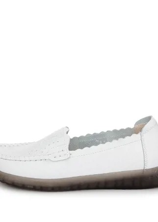 Мокасины женские MUNZ SHOES 12-11WA-008V белые 38 RU