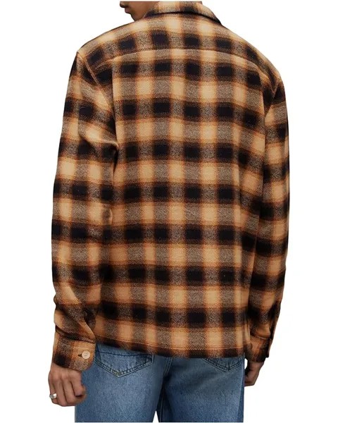 Рубашка AllSaints Telesto Long Sleeve Shirt, цвет Jet Black