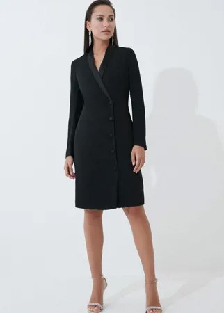 Платье-пиджак женское ZARINA 0422023553 черное 44 RU