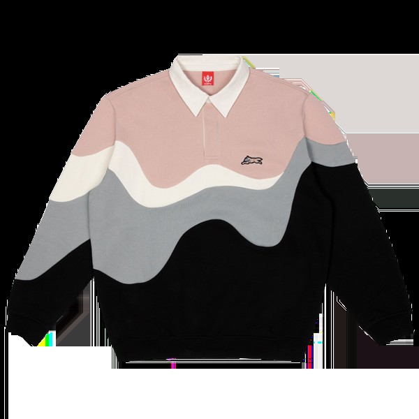 Поло Icecream Big Drip Long-Sleeve 'Whisper White', белый