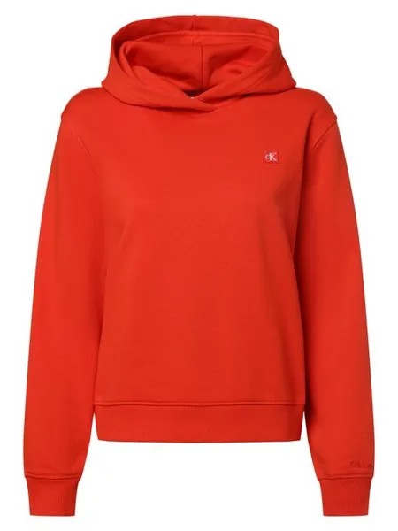 Пуловер с капюшоном Calvin Klein Jeans, красный