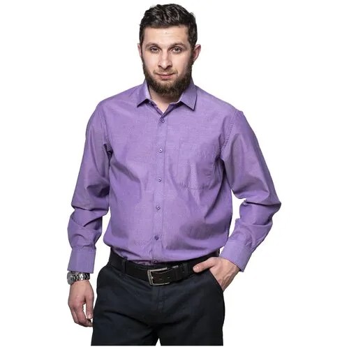 Рубашка Imperator, размер 54/XL/170-178/43 ворот, фиолетовый